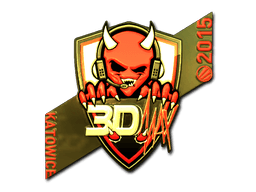 Sticker | 3DMAX (Gold) | Katowice 2015