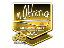 Sticker | n0thing (Gold) | Cluj-Napoca 2015