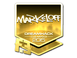 Sticker | markeloff (Gold) | Cluj-Napoca 2015