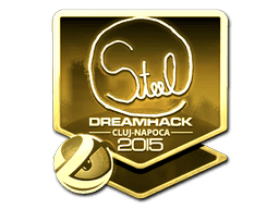 Sticker | steel (Gold) | Cluj-Napoca 2015