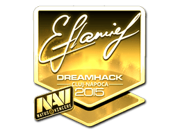 Sticker | flamie (Gold) | Cluj-Napoca 2015