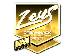Sticker | Zeus (Gold) | Cluj-Napoca 2015