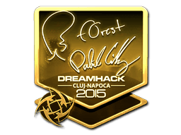 Sticker | f0rest (Gold) | Cluj-Napoca 2015