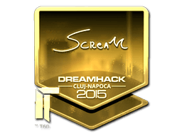 Sticker | ScreaM (Gold) | Cluj-Napoca 2015