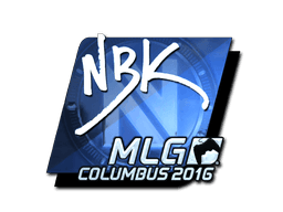 Sticker | NBK- (Foil) | MLG Columbus 2016