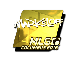 Sticker | markeloff (Gold) | MLG Columbus 2016