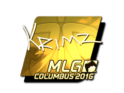 Sticker | KRIMZ (Gold) | MLG Columbus 2016