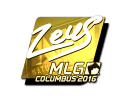 Sticker | Zeus (Gold) | MLG Columbus 2016