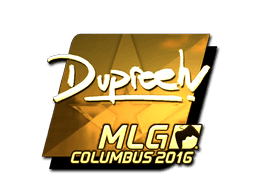 Sticker | dupreeh (Gold) | MLG Columbus 2016