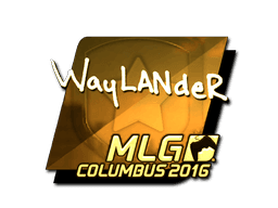 Sticker | wayLander (Gold) | MLG Columbus 2016