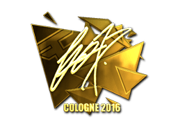 Sticker | fox (Gold) | Cologne 2016