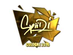 Sticker | Spiidi (Gold) | Cologne 2016