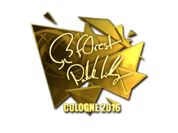 Sticker | f0rest (Gold) | Cologne 2016