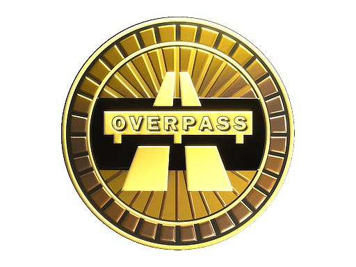 Sticker | Overpass (Gold)