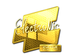 Sticker | electronic (Gold) | Atlanta 2017