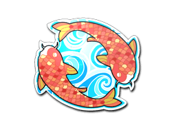 Sticker | Twin Koi