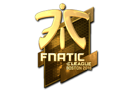 Sticker | Fnatic (Gold) | Boston 2018