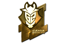Sticker | G2 Esports (Gold) | Boston 2018
