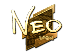 Sticker | NEO (Gold) | Boston 2018