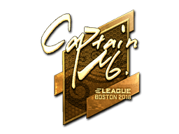 Sticker | captainMo (Gold) | Boston 2018