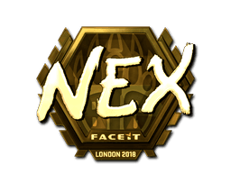 Sticker | nex (Gold) | London 2018