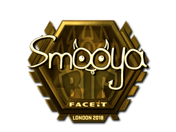Sticker | smooya (Gold) | London 2018