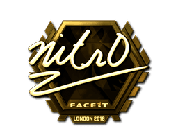 Sticker | nitr0 (Gold) | London 2018