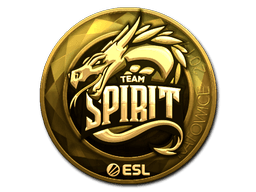 Sticker | Team Spirit (Gold) | Katowice 2019