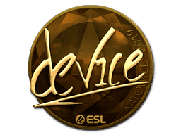 Sticker | device (Gold) | Katowice 2019