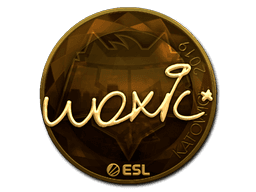 Sticker | woxic (Gold) | Katowice 2019