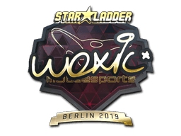 Sticker | woxic (Gold) | Berlin 2019