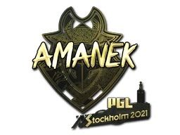 Sticker | AMANEK (Gold) | Stockholm 2021