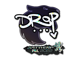 Sticker | drop (Glitter) | Antwerp 2022