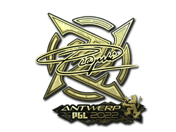 Sticker | Plopski (Gold) | Antwerp 2022