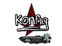 Sticker | k0nfig (Glitter) | Antwerp 2022
