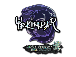 Sticker | YEKINDAR (Glitter) | Antwerp 2022