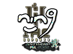Sticker | nin9 (Glitter) | Antwerp 2022