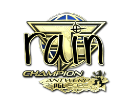 Sticker | rain (Gold, Champion) | Antwerp 2022