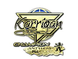 Sticker | karrigan (Gold, Champion) | Antwerp 2022