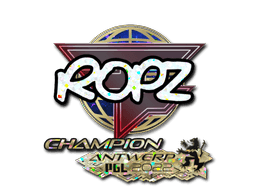 Sticker | ropz (Glitter, Champion) | Antwerp 2022