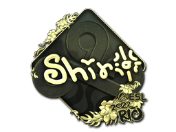Sticker | sh1ro (Gold) | Rio 2022