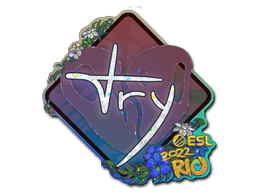 Sticker | TRY (Glitter) | Rio 2022