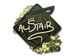 Sticker | aliStair (Gold) | Rio 2022