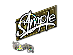 Sticker | s1mple (Glitter) | Paris 2023