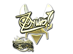 Sticker | ZywOo (Gold, Champion) | Paris 2023