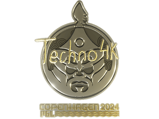 Sticker | Techno4K (Gold) | Copenhagen 2024