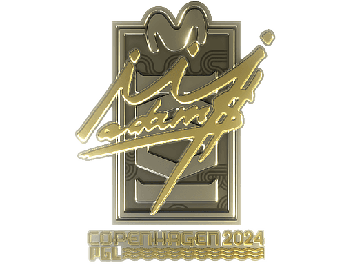 Sticker | adamS (Gold) | Copenhagen 2024