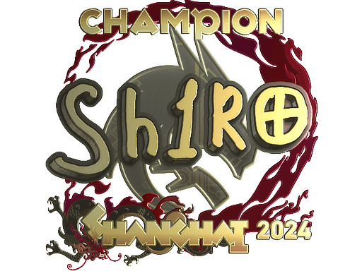 Sticker | sh1ro (Gold, Champion) | Shanghai 2024