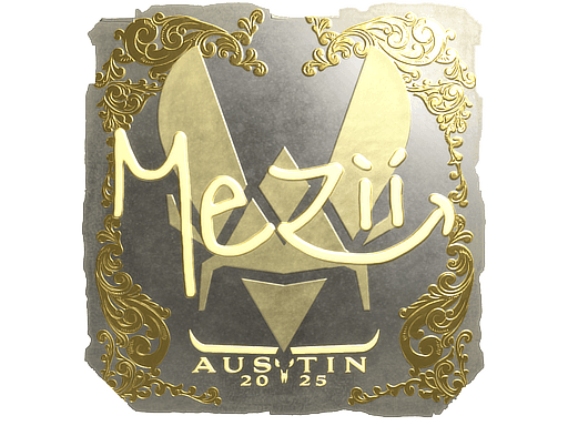 Sticker | mezii (Gold) | Austin 2025