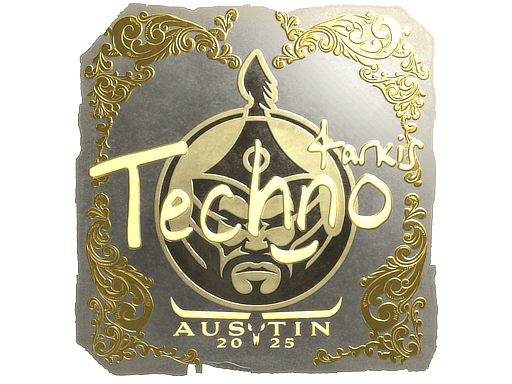 Sticker | Techno4K (Gold) | Austin 2025